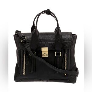 3.1 Phillip Lim Black Leather Top Handle Bag 💼